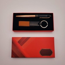 Rivera Tech Rvrstr4 Deri Metal Anahtarlık ve Roller Kalem