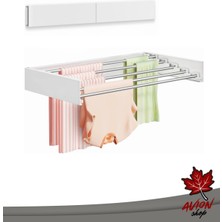 Pratik Duvara Monte Çamaşır Kurutmalığı, Beyaz, 70 cm