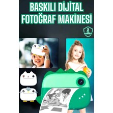 Butik Mey Ithalat® Çocuklar Için Özel Fotoğraf Makinesi Printer Kamera Taşınabilir Hd