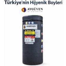 Aygüven 160 Lt Çift Serpantinli ve Elektrikli  Boyler ( Termometreli , Anot çubuklu ve Rezistans Dahil)