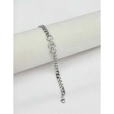 SY Aksesuar 14K Silver Kuyumcu Model Harf Bileklik