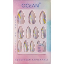 Ocean Tak ve Çık Kendinden Yapışkanlı Takma Tırnak 766 Kolay Uygulama İçin Tasarlandı