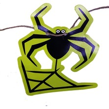 Rivera Tech Rvrstr4 Örümcek Şekilli Asmalı Halloween Flama Banner Afiş 2 Metre