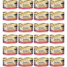 Gourmet Gold Kıyılmış Sığır Etli 85 gr 24'lü Paket İstiridye Tatlı Yetişkin Kedi Maması