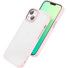 Rivera Tech Rvrhb Hoco iPhone 14 Plus Golden Shield Frosted Silikon Telefon KILIFI-(5775)