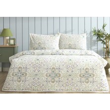 Taç Yeni Sezon Genç Modası Pamuklu Çift Kişilik Pike Takımı Mireva Yeşil