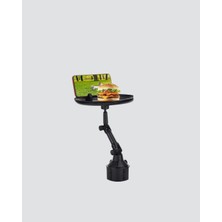 Rivera Tech Rvrhb Universal Araç Içi Bardaklık Tepsisi 9 Inç Yemek Alanı ve Telefon Standlı