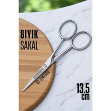 Rivera Tech Rvrhb Turk Ice Tempered Kobalt Çelik 702 Bıyık Makası - Bıyık Sakal Düzeltme Makası Kuaför
