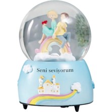 Hediye Fikri Kişiye Özel Sevgiliye Masalsı Hediye – Işıklı ve Müzikli Romantik Kar Küresi