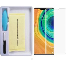 Rivera Tech Rvrhb Huawei Mate 30 Pro Full Liquid+Uv Işık 3D Kırılmaz Cam Ekran KORUYUCU-(5775)