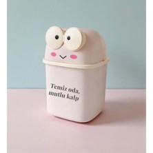 Hediye Fikri Kişiye Özel Pembe Renk Kurbağa Kalemlik Masaüstü Düzenleyici 21X14.5X14.8 cm Sert Plastik