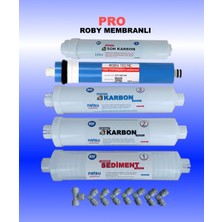 Netsu - Lg, Ortimax, Uğur, Ocean, Hyundai Uyumlu ve Tüm Kapalı Kasa Su Arıtma Cihazı Filtresi,5 li Filtre Seti