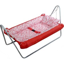 Svava Portatif Bebek Hamak Beşik Kırmızı Ergonomik Yapı ile Güvenli Taşıma Kolay Kurulum