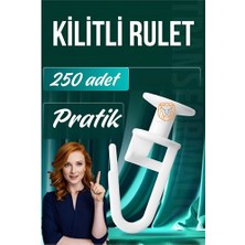 Rivera Tech Rvrhb Kilitli Perde Düğmesi Perde Ruleti Perde Düğmesi 250 Adet