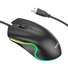 Rivera Tech Rvrhb Hoco GM19 Rgb LED Işıklı Gamer Oyuncu Kablolu Optik MOUSE-(5775)