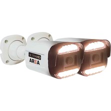 Area 5 Mp Sony Lens 2 Kameralı 1080P Ahd Warmled Işıklı Dış Mekan 12 Ledli Ultrahd Kayıt Cihazı Güvenlik Kamerası