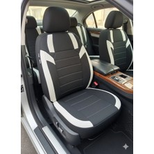Mevas Monza Siyah Beyaz Serisi Opel Corsa B Koltuk Kılıfı Tam Set