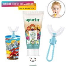 Mas Lord U Tipi Yeni Nesil Diş Fırçası Seti - Mavi Fırçalık + Mavi Kelebek 6-12 Yaş