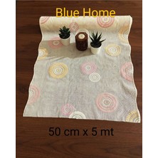 50 cm x 5 M Renkli Pvc Dantel Raf ve Dolap Örtüsü, Kaymaz ve Sararmaz Özellikli