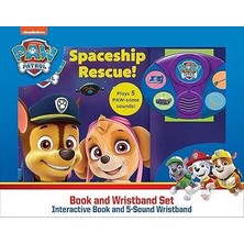 Pi Kids  Nickelodeon Paw Patrol Spaceship Rescue! Book And 5-Sound Wristband Set