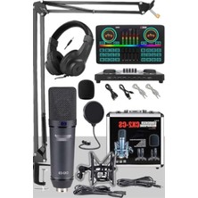 MarkEntegra Stüdyo Kayıt Seti - Mikrofon ve Ses Kartı ile