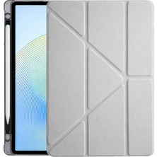 Aylina Mey Ithalat®  Xiaomi Redmi Pad 2 Kalemlikli Mars Tablet Kılıfı - Gri