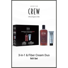 American Crew Crew Regımen 3 In 1 Classıc 250ML & Fıber Cream 100ML Duo