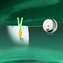 Paslanmaz Otel Tipi Çamaşır Askısı ve Çamaşır Ipi Seti