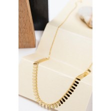 Latif Kuyumcu 14 Ayar Altın 2,3 Gram Damla Pullu Kolye – Sallantılı Şık Tasarım Kadın Kolye LKKLY1221