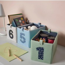 Çocuk Odası Çok Renkli Kutu Seti, 17X27X17 Cm, 3 Parça