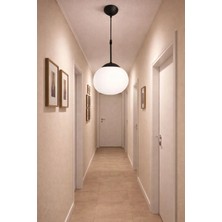 Ömür Avize Doruk Beyaz Yamuk Camlı Sarkıt Avize