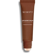 Wiwify Lip Glowy Balm Cappuccino Glaze Renkli Dudak Bakım, Parlatıcı, Nemlendirici, Dolgun Görünüm 13 ml