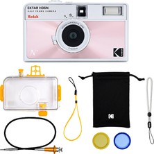 Kodak Ektar H35N 35MM Filmli Fotoğraf Makinesi- Premium Paket-Sırlı Pembe