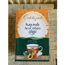 Çelebizade Kayısılı Acı Çehre Çayı 40 Süzen Poşet – Bitki Çayı, Sindirim ve Detoks Destekleyici Karışım