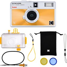 Kodak Ektar H35N 35MM Filmli Fotoğraf Makinesi- Premium Paket-Sırlı Turuncu