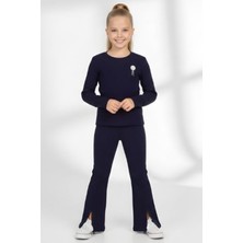 Crassi Kız Çocuk Takım Taşlı Broşlü