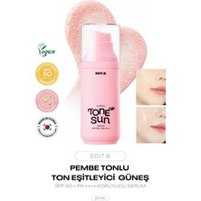 Ton Eşitleyici Pembe Tonlu Güneş Koruyucu Serum Edit.b Sunday Tone Up Sun Serum Pink 55ML