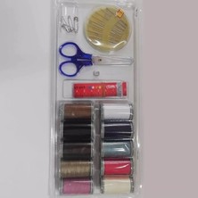 MarkEntegra Temel Dikiş Seti, 10 Renkli Iplik ve Aksesuarlar Içeren Mini Set