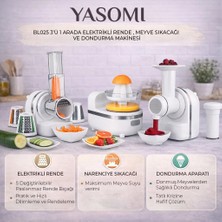 Yasomi BL025 3 Ü 1 Arada Elektrikli Rende Meyve Sıkacağı ve Dondurma Makinesi(Yasomi Türkiye Garantili)