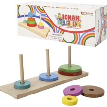 MarkEntegra Eğitici Tahta Oyun - Hanoi Kuleleri