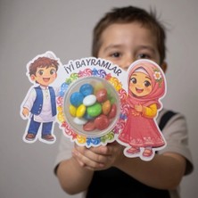 Butik Center Iyi Bayramlar Temalı Çocuk Bayram Hediyeliği Şekerli Kartela 10 Adet