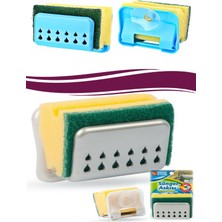 Roichil Pratik Mutfak Lavabo Vantuzlu Bulaşık Süngeri Askısı Aparatı