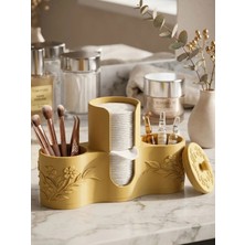 Mcy Dekor Banyo Organizer Seti - Pamukluk, Kulak Çubuğu ve Çok Amaçlı Düzenleyici