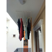 Çamaşır Kurutma Askısı, 150 Cm, Asansörlü, Gümüş Rengi, Alüminyum