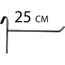 50 Adet Siyah Boyalı Tel Pano ve Raf Kancası Seti