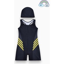 My Kids Wear Kız Çocuk Deniz Yüzücü Mayoları 5-16 Yaş 12629