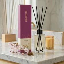 Patron Home Sakura Bambu Çubuklu Oda Kokusu Şık Cam Şişe, Uzun Süre Kalıcı Ferahlık, Rahatlatıcı Etki 120M