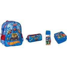 Hot Wheels Anaokulu Çantası Seti ( 4 Parça)