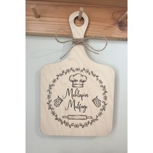 Kuzeylina Kişiye Özel Yazılı Ahşap Dekoratif Mutfak Süsü (29X18 Cm)