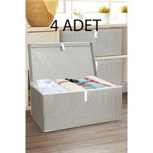 4'lü Maxi Kutu Hurç Seti, 50X40X30 Cm, Şık ve Dayanıklı Depolama
